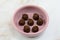 Cocoa dusted chocolate truffles treat