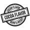 Cocoa Flavor rubber stamp