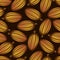 Cocoa Fruit Seamless Pattern