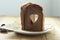 Cocoa Heart shaped bread
