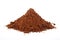 Cocoa powder isolated at on white background