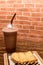 Cocoa smoothie with toast