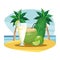 Coconut beverage icon