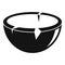 Coconut bowl icon, simple style