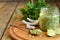 Coconut chutney with fresh parsley, cilantro and lemon juice. Popular Indian side dish. Gluten, Dairy, Grain free. AIP Autoimmune