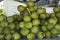 Coconut cluster fruits for sale in Phetchaburi, Thailand