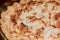 Coconut creme pie up close macro background