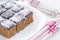 Coconut cubes for New Year\'a Day