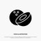 Coconut, Food solid Glyph Icon vector