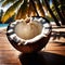 Coconut fresh raw organic fruit