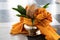 Coconut for Indian Hindu Traditional Pooja. Vedic fire ceremony called Yagya. items for the Indian Yajna ritual. the item for