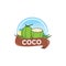 Coconut logo badges