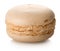 Coconut macaron isolated