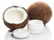 Coconut and moisturizer cream