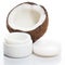 Coconut and moisturizer cream