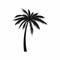 Coconut palm tree icon, simple style