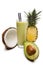 Coconut, pinapple, avocado juice with milk