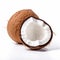 Coconut Product Photography On White Background