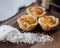 Coconut raspberry butter tarts from a local cafe