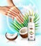 Coconut Skincare Realistic Composition