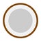 Coconut slice flat icon design