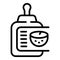 Coconut soap icon outline vector. Natural shampoo