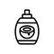 Coconut spray bottle icon vector outline illustration
