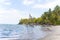 Coconut tree at coconut beach on Son island, Kien Giang, Vietnam. Near Phu Quoc island.