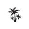 Coconut tree icon logo design vector template