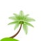 Coconut tree simple isolated on white, illustration coconut palm tree, coconut tree for clip art, palm tree on small hill island