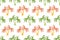 Coconut tropical palm tree summer seamless pattern