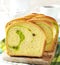 Coconut Walnut Pandan Bread