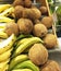 Coconuts and yellow plantains