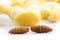 Cocoon silkworm many silk worm yellow