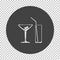 Coctail glasses icon