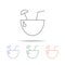 Coctail icon. Element of a party multi colored icon for mobile concept and web apps. Thin line icon for website design and develop