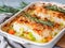 Cod gratin with leeks and carrots