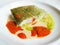 Cod in green sauce, Basque cookery.