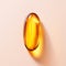 Cod liver oil omega 3 gel capsules close up. Fish oil capsules