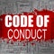 Code of conduct word cloud