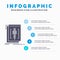 Code, edit, editor, language, program Infographics Template for Website and Presentation. GLyph Gray icon with Blue infographic