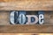 Code wooden word tray