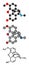 Codeine pain and cough relief drug molecule