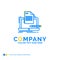 Coder, coding, computer, list, paper Blue Yellow Business Logo t