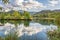 The Coeur d`Alene River in the Silver Valley area of North Idaho, USA