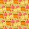 Coffe and apples pattern