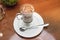 Coffe and capuccino cream