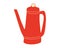 Coffe Pot Vintage style. Vector illustration fkat cartoon