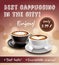 Coffee Advertisement Art Poster