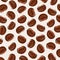 Coffee background. Coffee beans icon. Vector